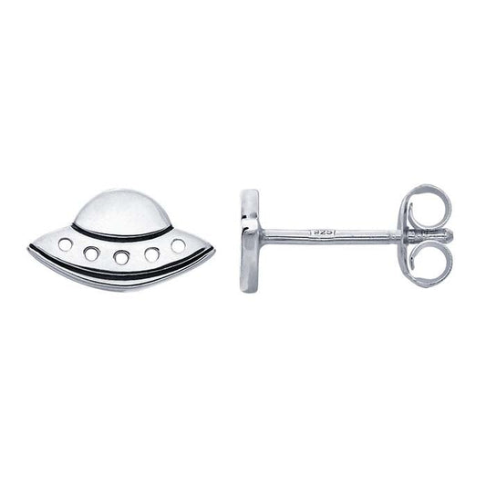 Sterling Silver UFO Post Earrings