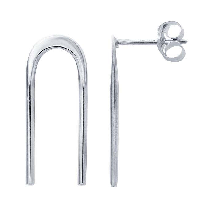 Sterling Silver Arch Post Earring