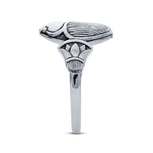 Sterling Silver Scarab Beetle Ring