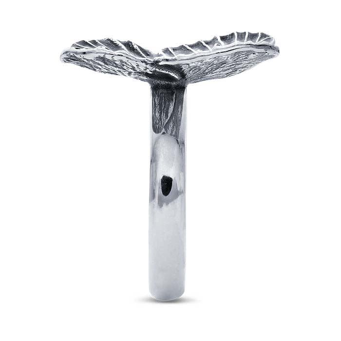 Sterling Silver Butterfly Wings Bypass Ring, Adjustable