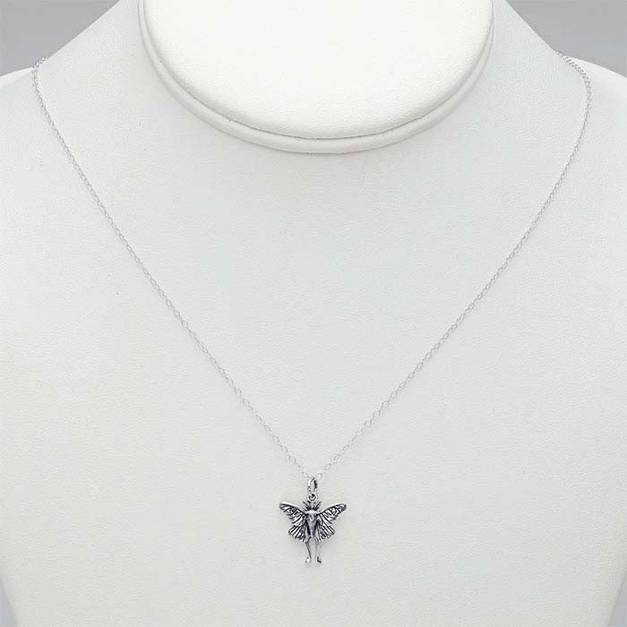 Sterling Silver Luna Moth Necklace