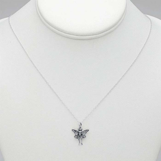Sterling Silver Luna Moth Necklace