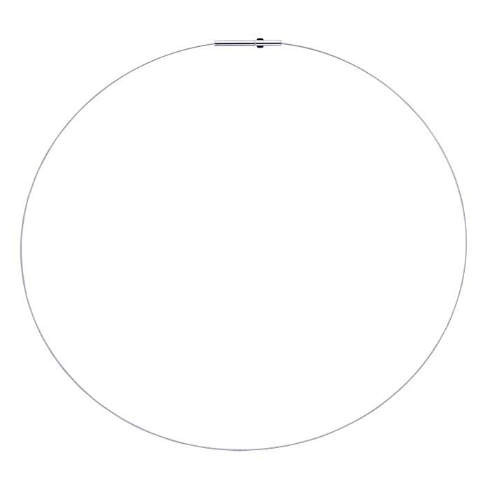Sterling Silver-Wrapped Stainless Steel 0.5mm Cable Neck Wire