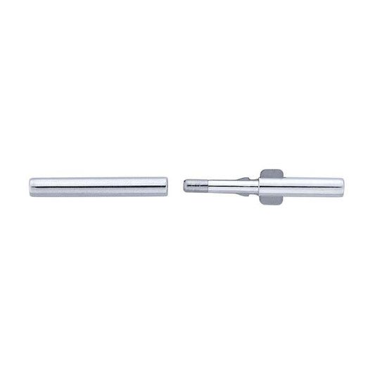 Sterling Silver 22.3 x 2mm Push-Release Clasp, 1.5mm ID