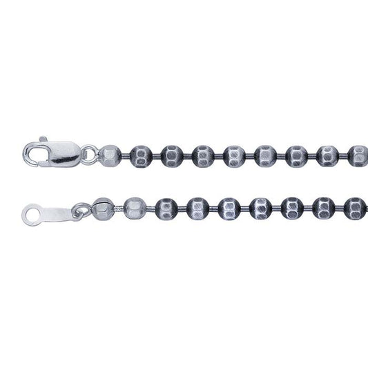 Sterling Silver Diamond-Cut Bead Chain