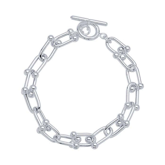 Sterling Silver Jax Link Chain Bracelet