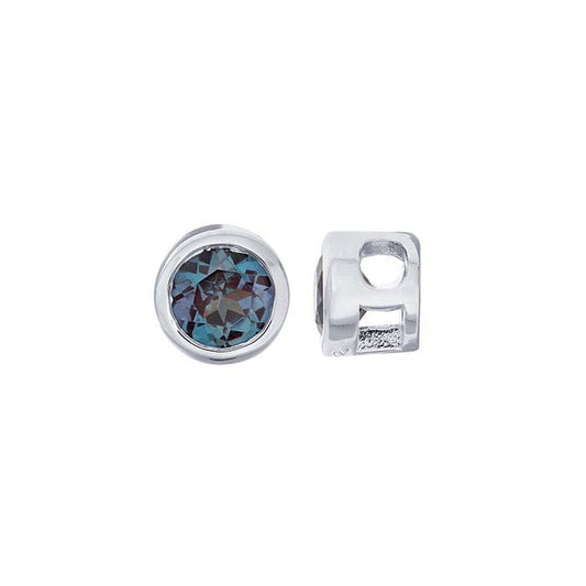 Charm in Argento Sterling con Alessandrite Sintetica da 3mm