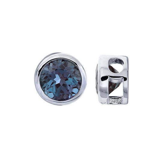 Sterling Silber 4mm Lab-grown Alexandrit-Set Charme
