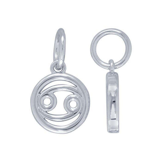 Sterling Silber Krebs Charm