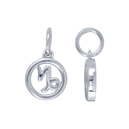 Steinbock-Charm aus Sterlingsilber