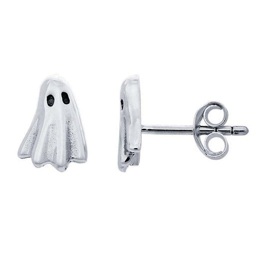 Sterling Silver Ghost Post Earrings