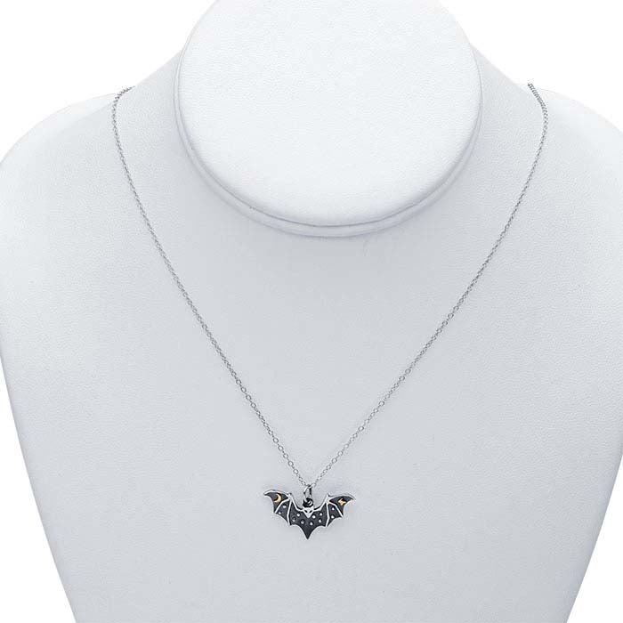 Collar de Murciélago de Plata de Ley