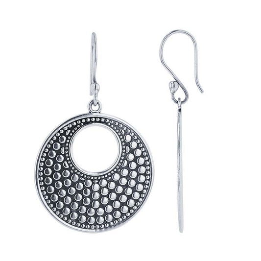 Sterling Silver Dot Pattern Earrings