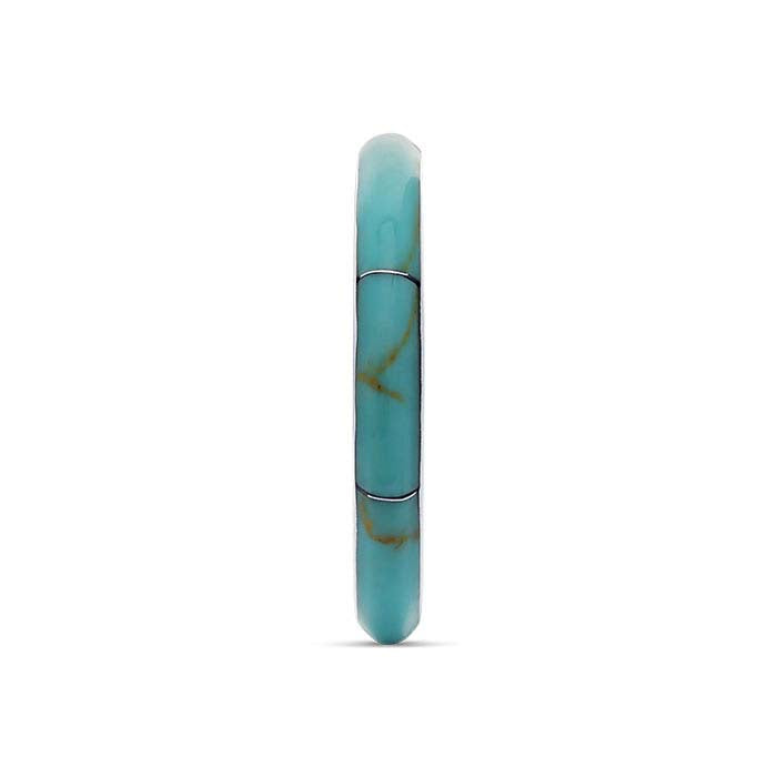 Sterling Silver Imitation Turquoise-Set Ring
