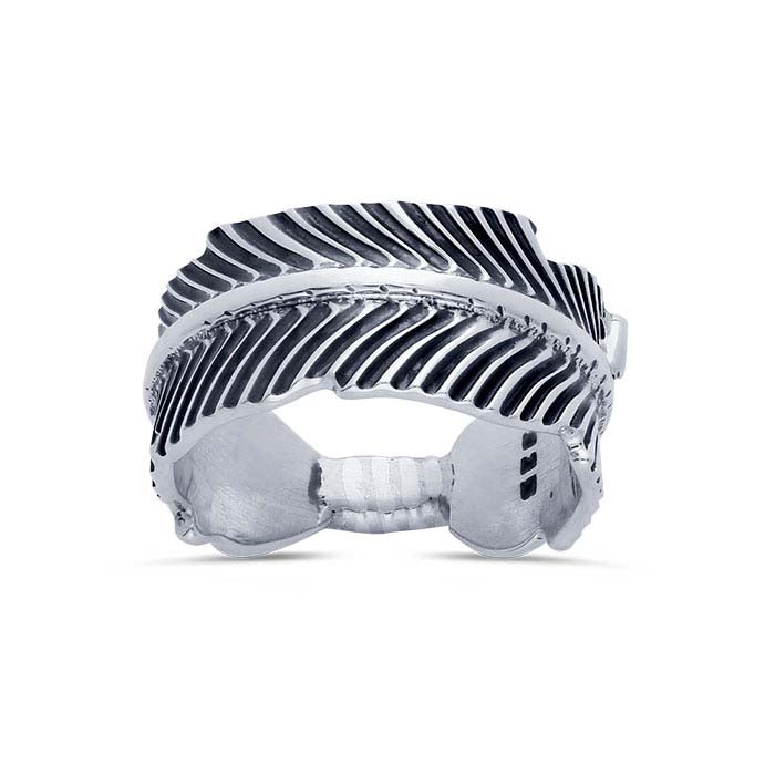 Sterling Silver Feather Ring