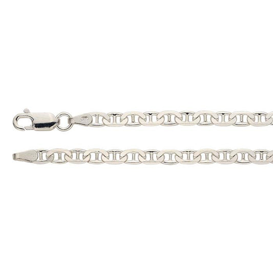 Sterling Silver Diamond-Cut Anchor Chain