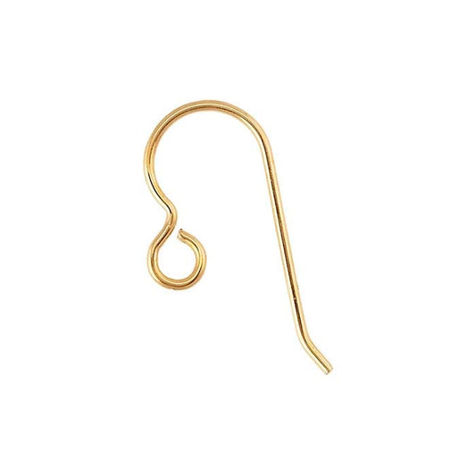 Bronze Ear Wire with Open Loop