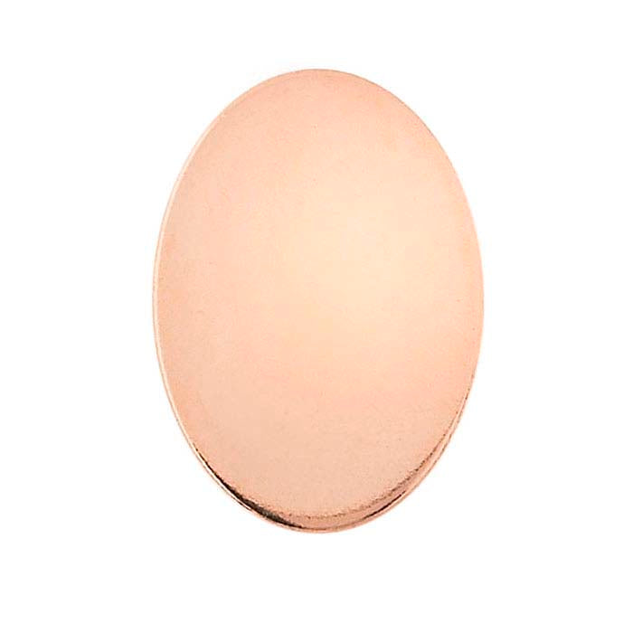Copper Oval Stampings, 1/2-Hard