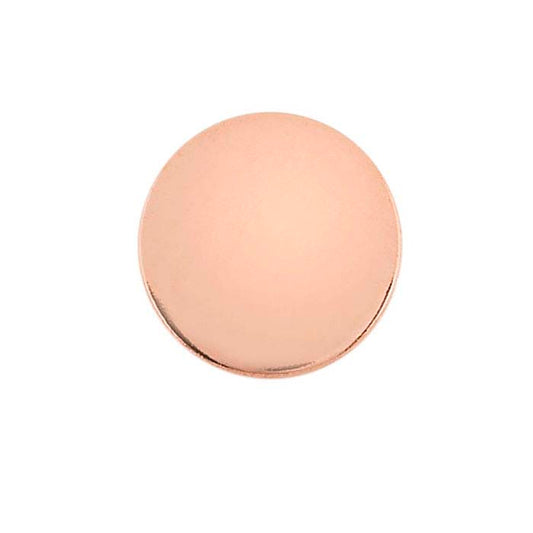 Disque en cuivre 16mm, 1,02mm, 1/2 dur