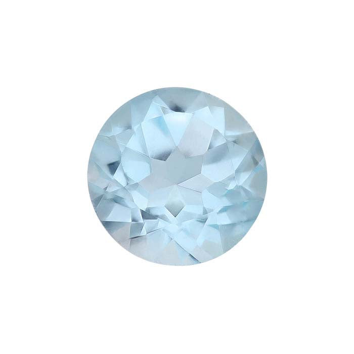 Sky Blue Topaz Round Faceted Gemstone
