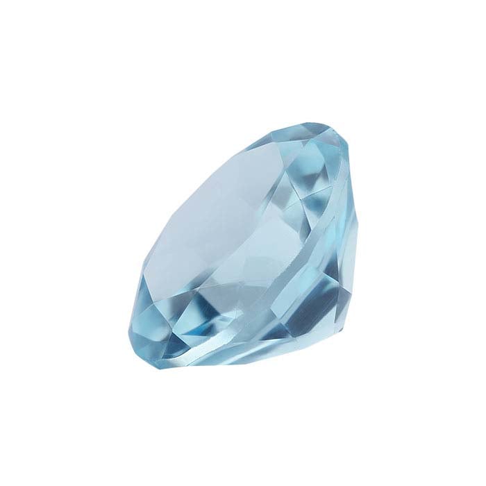 Sky Blue Topaz Round Faceted Gemstone