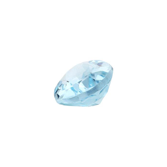Sky-Blue Topaz Oval Faceted Gemstone
