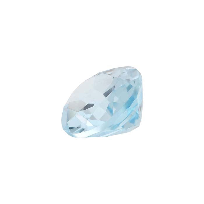 Sky-Blue Topaz Oval Faceted Gemstone
