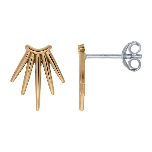 Five-Point Spike Post Earrings