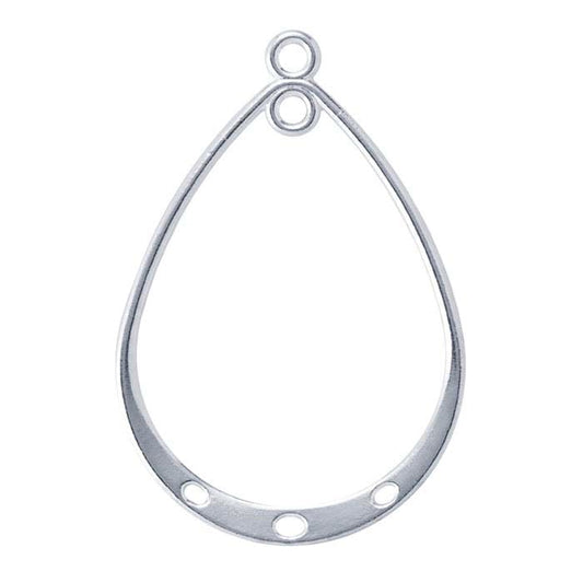 Sterling Silver Teardrop Component