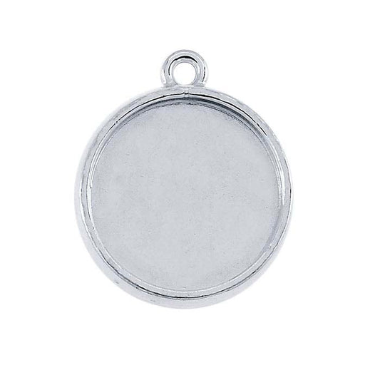 Sterling Silver Round Double-Sided Component Mounting