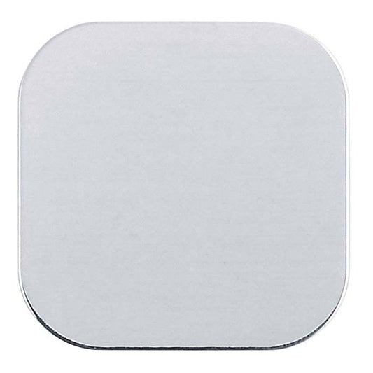 Sterling Silver Rounded Square Stampings, Soft