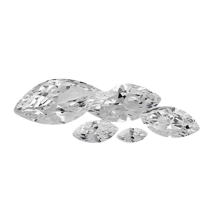 CZ Marquise Faceted Gemstone