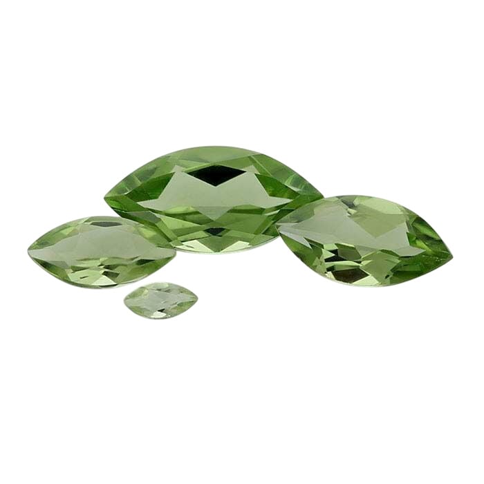 Peridot Marquise Faceted Gemstones, AA-Grade