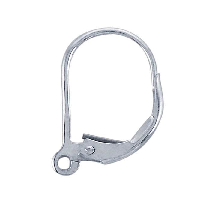 Sterling Silver Lever-Back Ear Wire with Open Ring