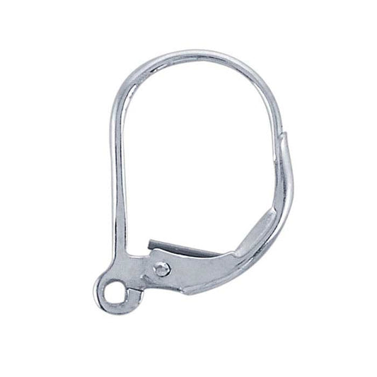 Sterling Silver Lever-Back Ear Wire with Open Ring