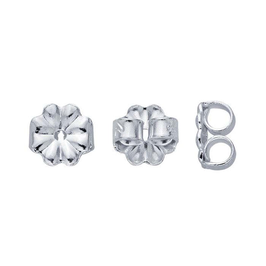 Sterling Silver 5mm dia. Heavyweight Friction Ear Nut