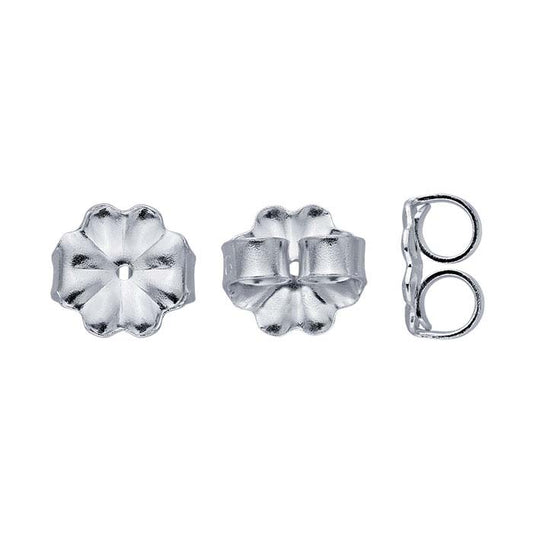 Sterling Silver 7mm dia. Heavyweight Friction Ear Nut