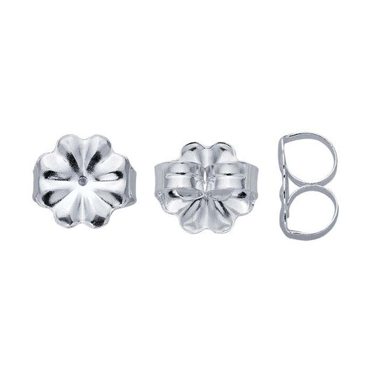 Sterling Silver 9mm dia. Medium-Weight Friction Ear Nut