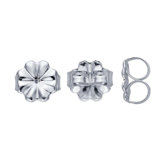 Sterling Silver 9mm dia. Medium-Weight Friction Ear Nut