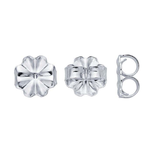 Sterling Silver 9mm dia. Heavyweight Friction Ear Nut