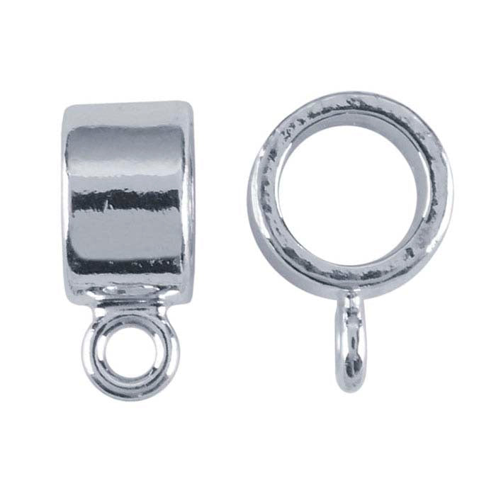 Sterling Silver Tube Bail with Ring