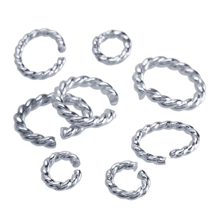 Sterling Silver Oval Twist-Wire Jump Ring