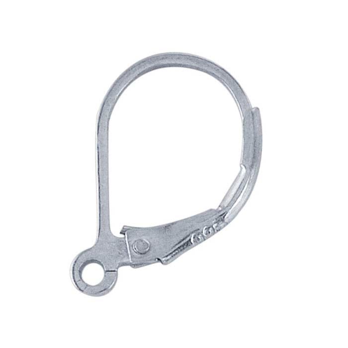 Sterling Silver Lever-Back Ear Wire with Open Ring