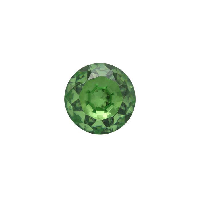 Emerald Green CZ Round Faceted Gemstone