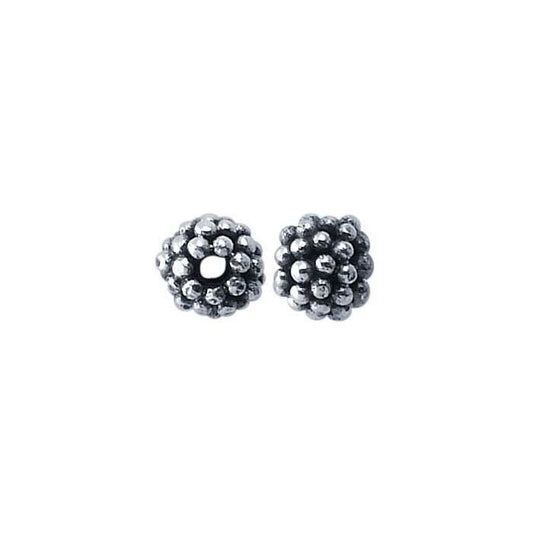Sterling Silver 3 mm Rund Bali-stil Pärla