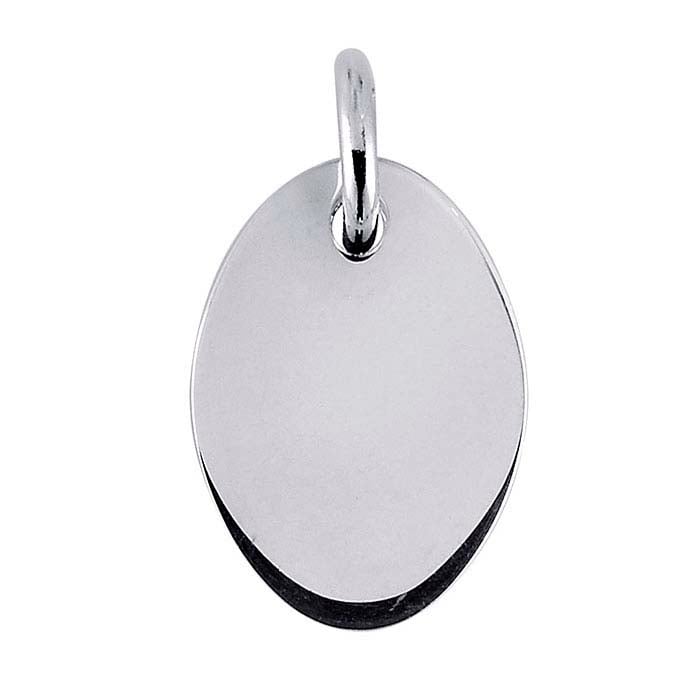 Sterling Silver Oval Charm