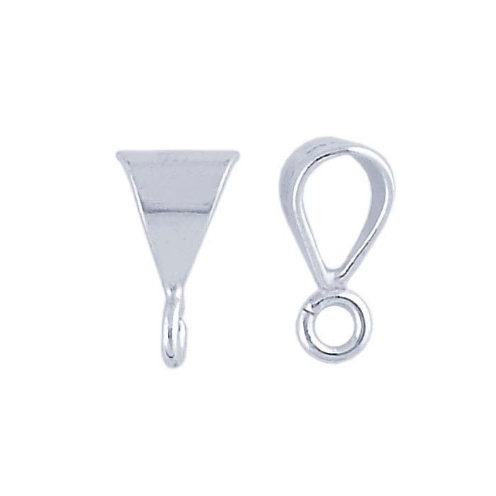 Sterling Silver Pendant Bails with Ring