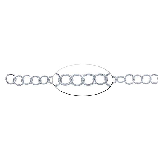 Sterling Silver Round Cable Chain