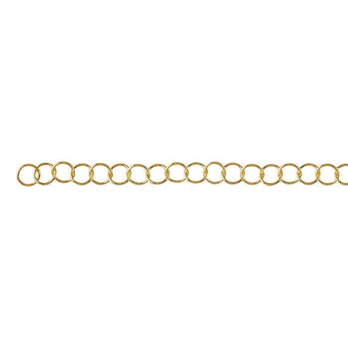 14/20 Yellow Gold-Filled Round Cable Chain