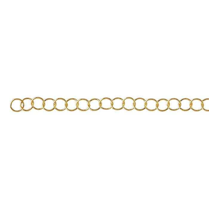 14/20 Yellow Gold-Filled Round Cable Chain
